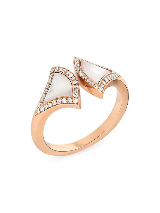 [Clover-Jewelry]DREAM MOP DIAMOND OPEN RING