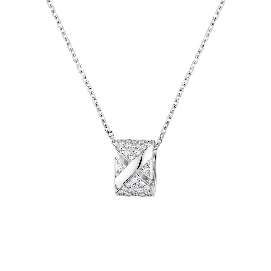 [Clover-Jewelry]LIENS EVIDENCE DIAMOND PAVED NECKLACE