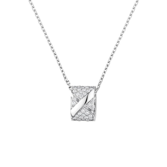 [Clover-Jewelry]LIENS EVIDENCE DIAMOND PAVED NECKLACE