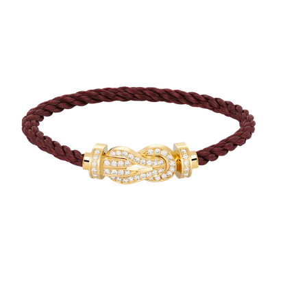 [Clover-Jewelry]CHANCE LARGE 8 FIGURE BUCKLE FULLDIAMOND BRACELET GOLD