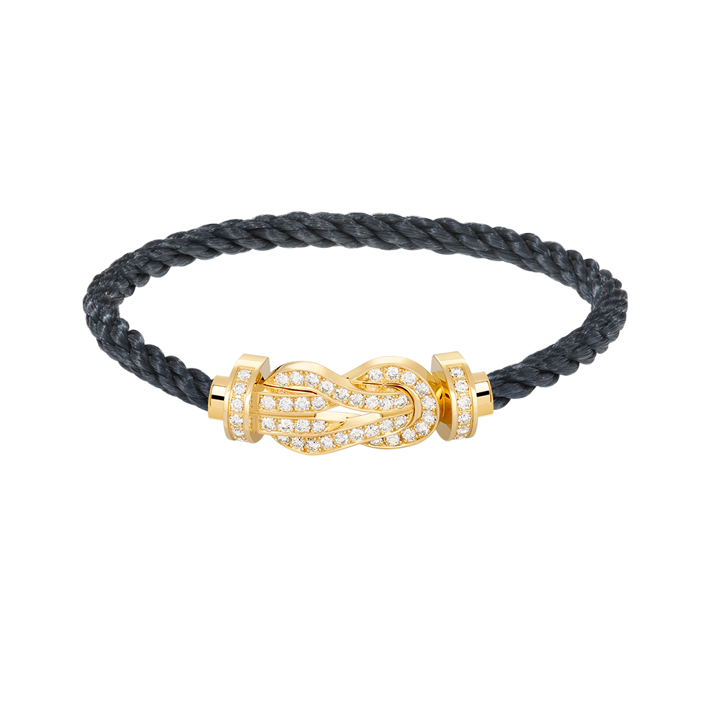 [Clover-Jewelry]CHANCE LARGE 8 FIGURE BUCKLE FULLDIAMOND BRACELET GOLD