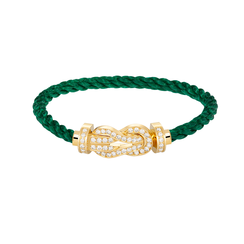 [Clover-Jewelry]CHANCE LARGE 8 FIGURE BUCKLE FULLDIAMOND BRACELET GOLD