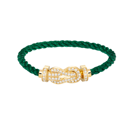 [Clover-Jewelry]CHANCE LARGE 8 FIGURE BUCKLE FULLDIAMOND BRACELET GOLD