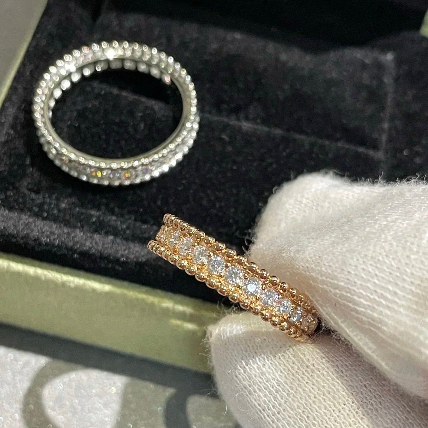 [Clover-Jewelry]PERLEE DIAMOND SILVER RING