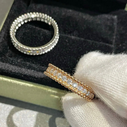 [Clover-Jewelry]PERLEE DIAMOND ROSE GOLD RING