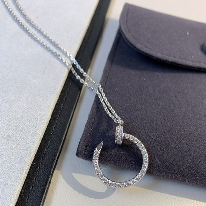 [Clover-Jewelry]JUSTE NECKLACE SILVER DIAMONDS