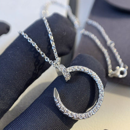 [Clover-Jewelry]JUSTE NECKLACE SILVER DIAMONDS