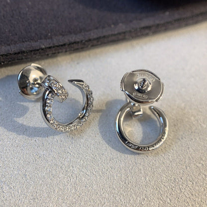 [Clover-Jewelry]JUSTE EARRINGS SILVER DIAMONDS