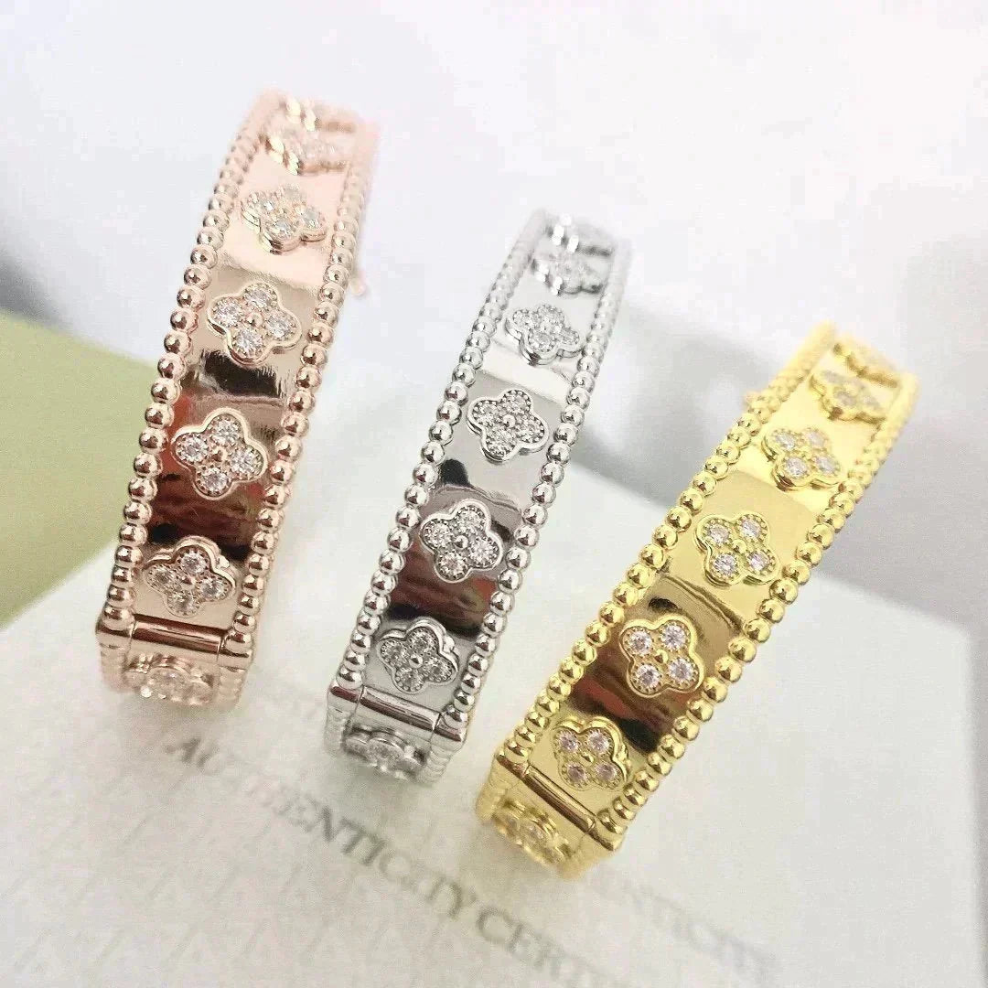 [Clover-Jewelry]CLOVER BRACELET 8MM DIAMONDS