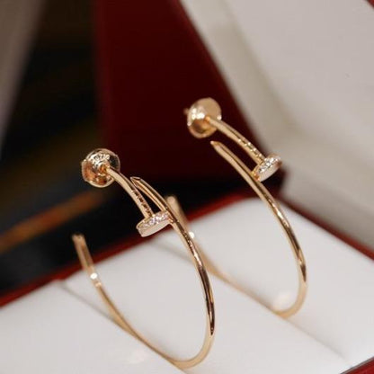 [Clover-Jewelry]JUSTE EARRINGS DIAMONDS 1.8MM