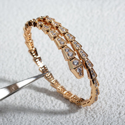 [Clover-Jewelry]SERPENTI BRACELET 6.8MM PINK GOLD DIAMOND