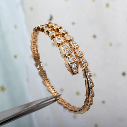 [Clover-Jewelry]SERPENTI BRACELET 6.8MM PINK GOLD DIAMOND