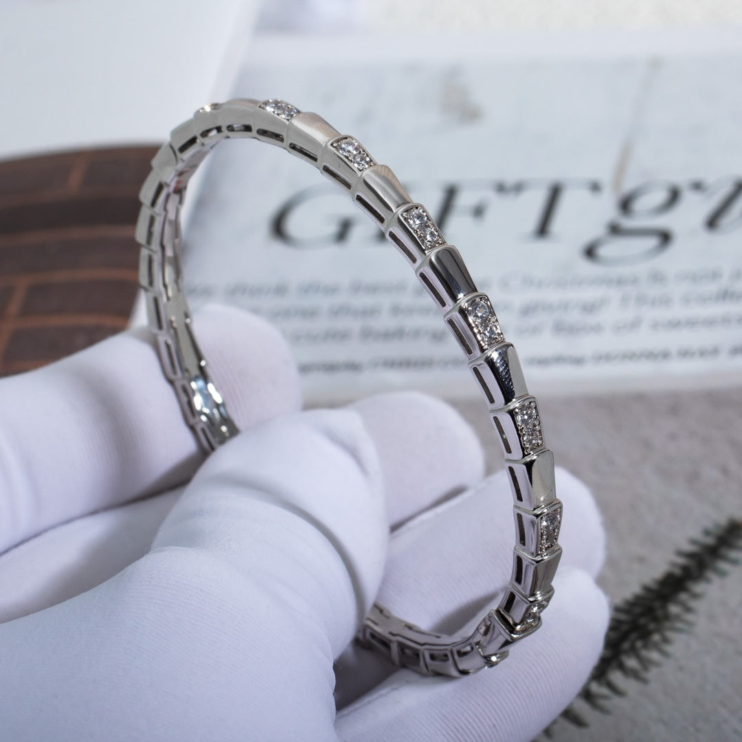 [Clover-Jewelry]SERPENTI BRACELET SILVER DIAMOND