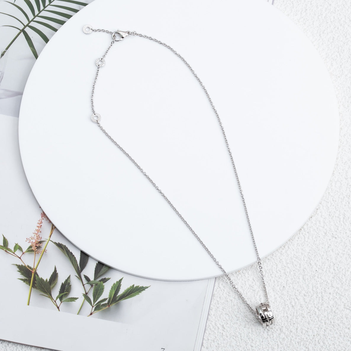 [Clover-Jewelry]PARENTESI NECKLACE SILVER