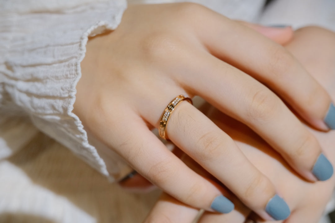 [Clover-Jewelry]LOVE RING 2.65MM DIAMOND