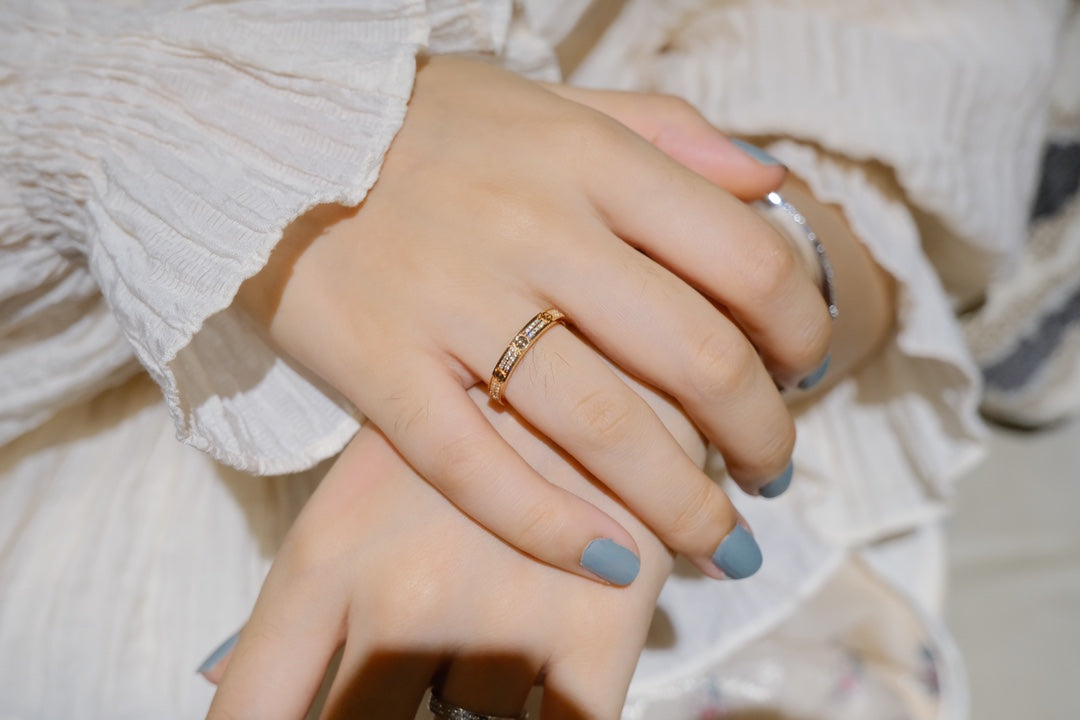 [Clover-Jewelry]LOVE RING 2.65MM DIAMOND