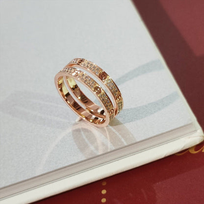 [Clover-Jewelry]LOVE RING 2.65MM DIAMOND