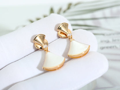 [Clover-Jewelry]DREAM MOP PINK GOLD EARRINGS