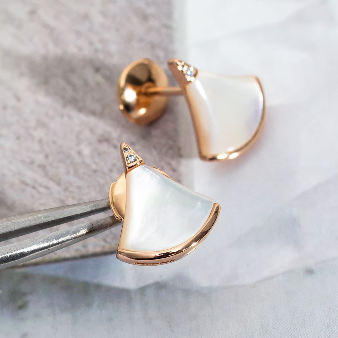 [Clover-Jewelry]DIVAS DREAM EARRINGS PINK GOLD