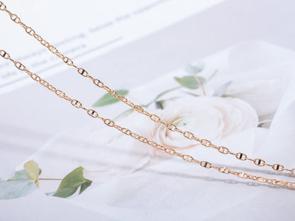 [Clover-Jewelry]ECHAPPEE NECKLACE PINK GOLD