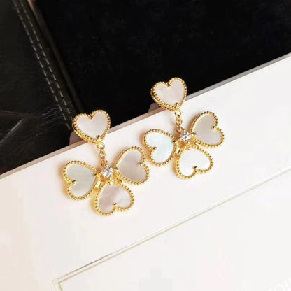 [Clover-Jewelry]CLOVER SWEET WHITE MOP EARRINGS