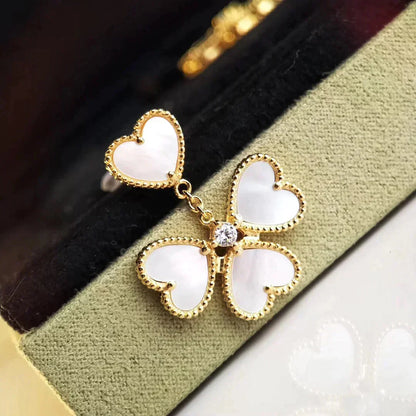 [Clover-Jewelry]CLOVER SWEET WHITE MOP EARRINGS