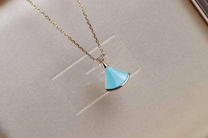 [Clover-Jewelry]DREAM NECKLACE TURQUOISE PINK GOLD