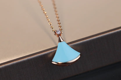 [Clover-Jewelry]DREAM NECKLACE TURQUOISE PINK GOLD