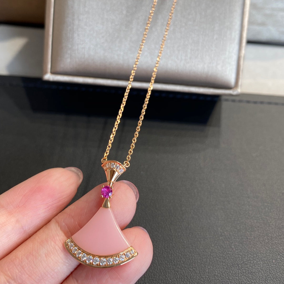 [Clover-Jewelry]DREAM NECKLACE PINK OPAL