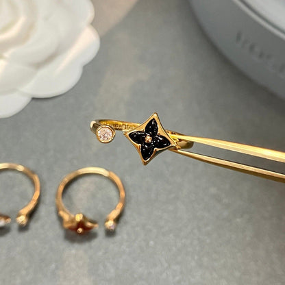 [Clover-Jewelry]STAR 1 DIAMOND OPEN RING