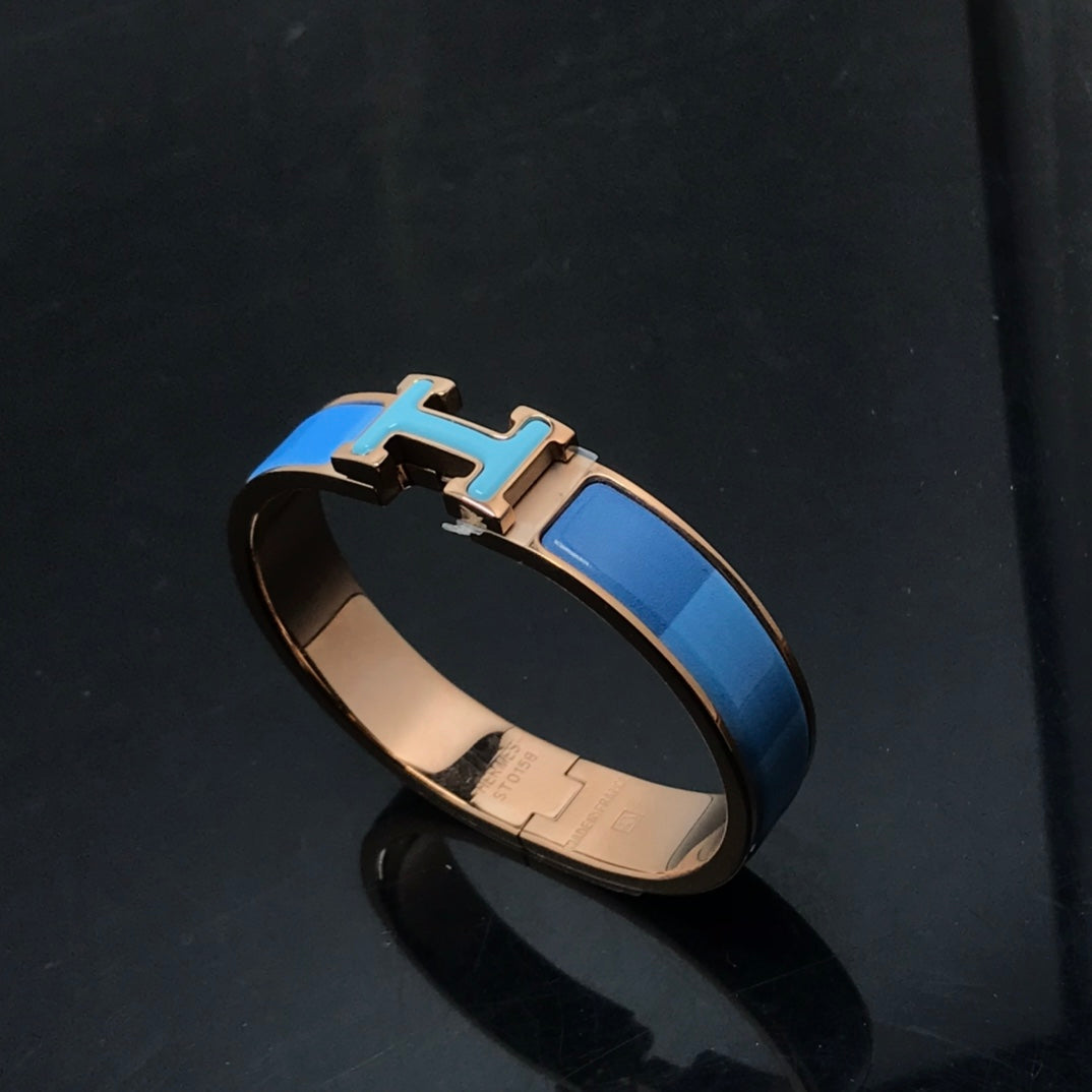 [Clover-Jewelry]H BRACELET BLUE RAINBOW CERAMIC