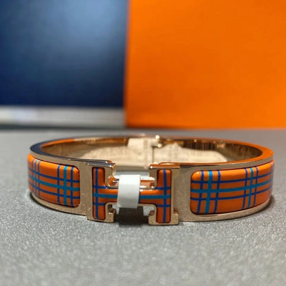 [Clover-Jewelry]H TARTAN BRACELET 12MM