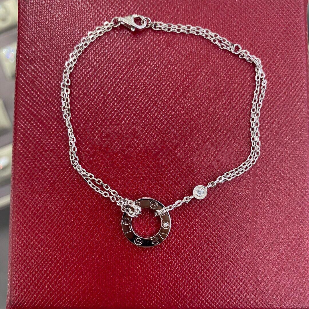 [Clover-Jewelry]LOVE BRACELET 2 DIAMOND