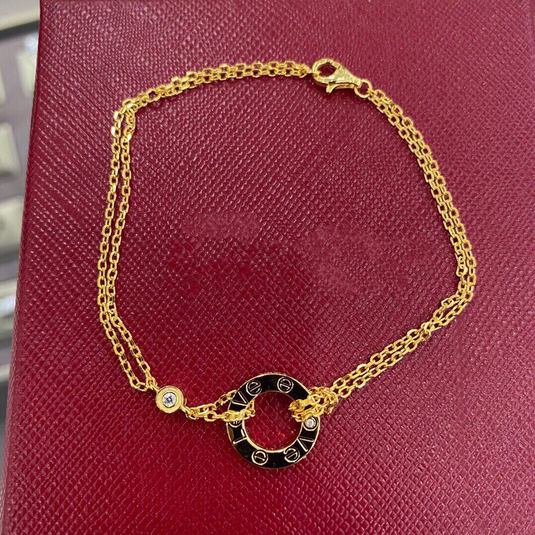 [Clover-Jewelry]LOVE BRACELET 2 DIAMOND