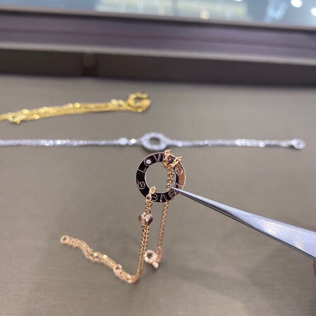 [Clover-Jewelry]LOVE BRACELET 2 DIAMOND