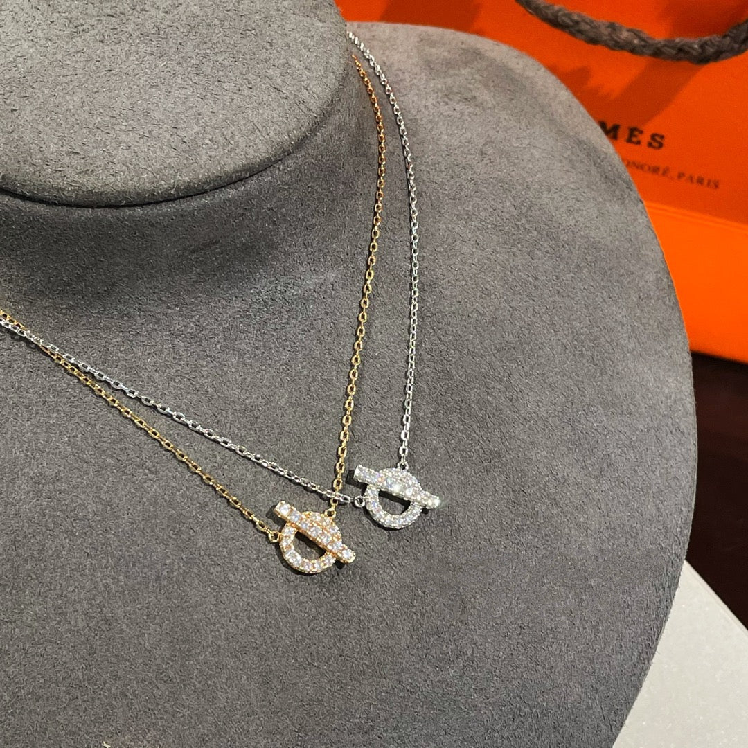 [Clover-Jewelry]ECHAPEE NECKLACE DIAMOND