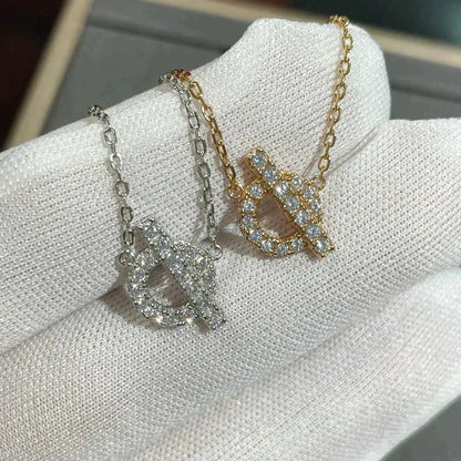 [Clover-Jewelry]ECHAPEE NECKLACE DIAMOND