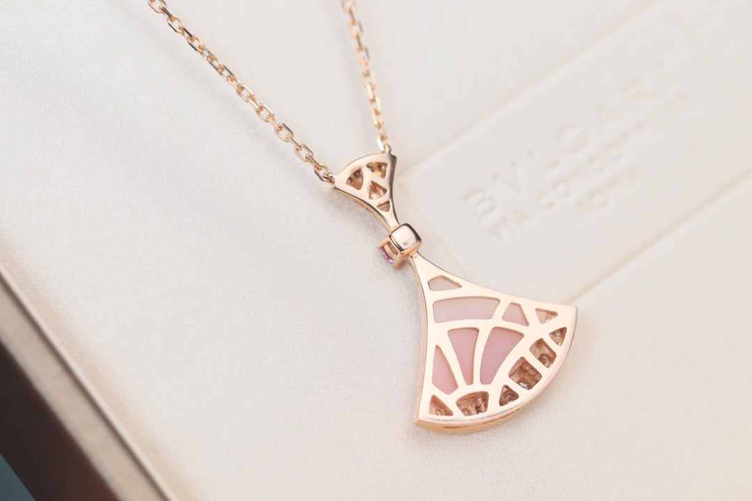 [Clover-Jewelry]DREAM NECKLACE PINK MOP DIAMOND