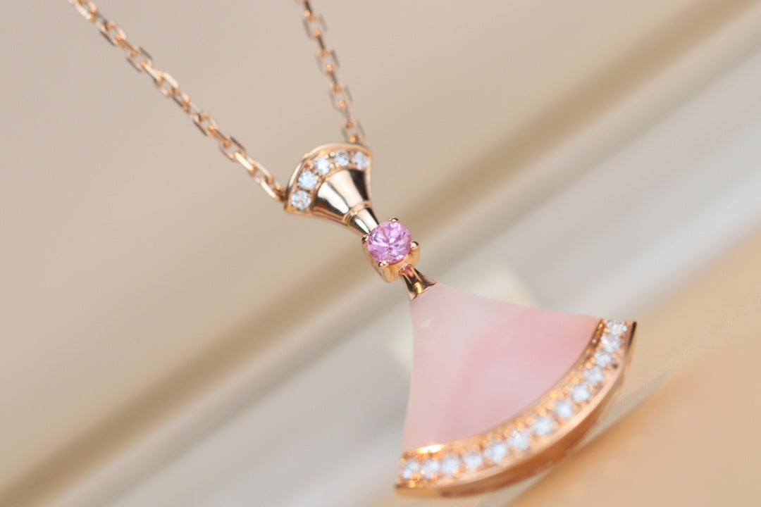 [Clover-Jewelry]DREAM NECKLACE PINK MOP DIAMOND