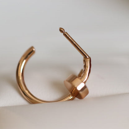 [Clover-Jewelry]JUSTE EARRINGS PINK GOLD