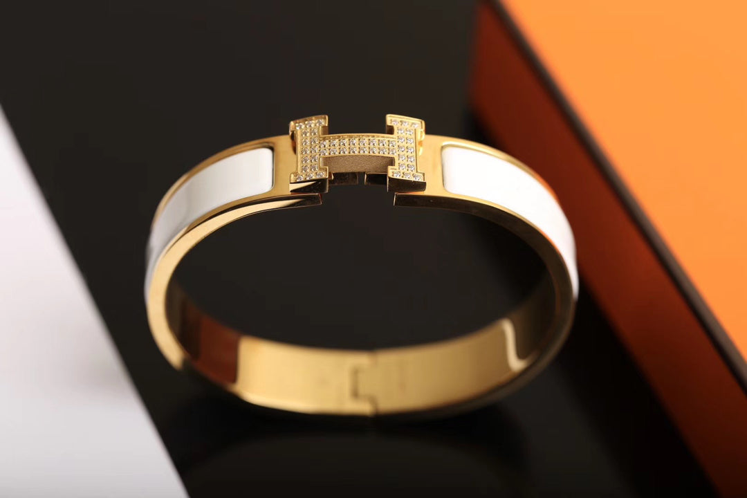 [Clover-Jewelry]H BRACELET GOLD DIAMOND