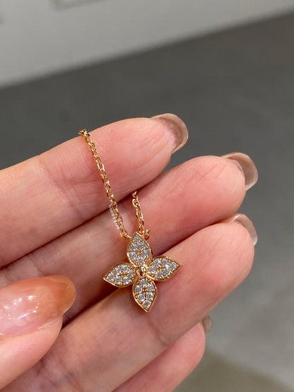 [Clover-Jewelry]STAR DIAMOND NECKALCE