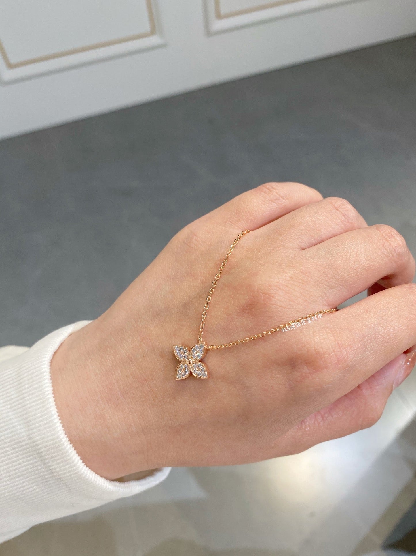 [Clover-Jewelry]STAR DIAMOND NECKALCE