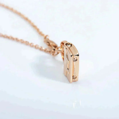 [Clover-Jewelry]AMULETTE PEDANT ROSE GOLD NECKLACE