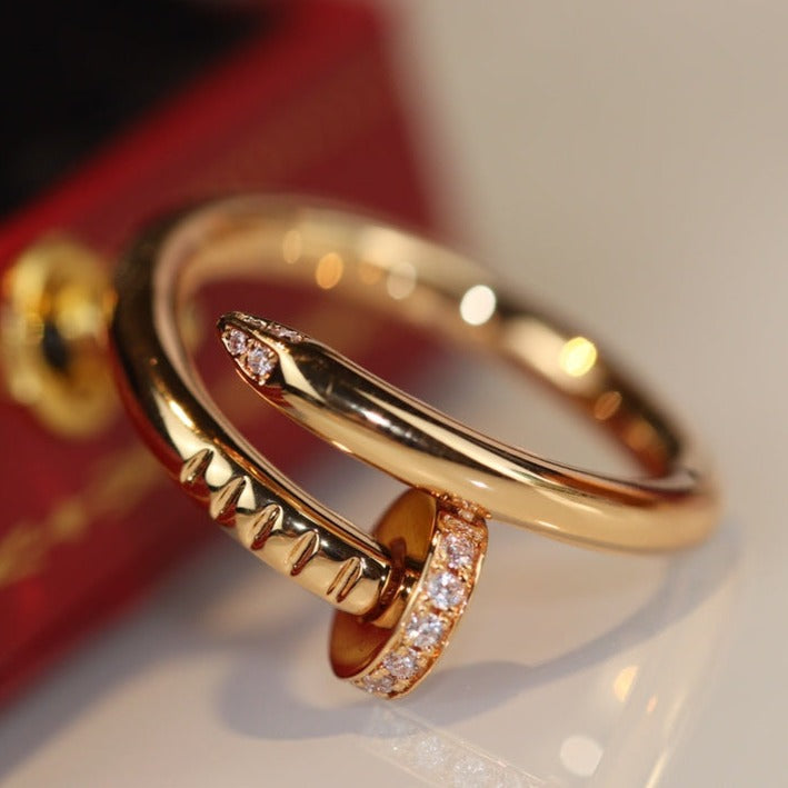 [Clover-Jewelry]JUSTE RING 2.65MM GOLD DIAMOND