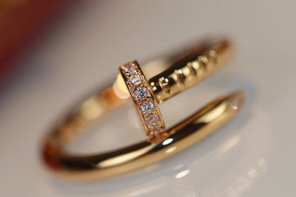 [Clover-Jewelry]JUSTE RING 2.65MM GOLD DIAMOND