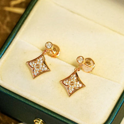 [Clover-Jewelry]STAR DIAMONDS EARRINGS GOLD