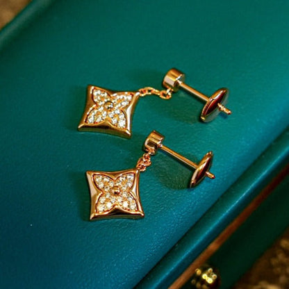 [Clover-Jewelry]STAR DIAMONDS EARRINGS GOLD