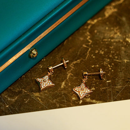 [Clover-Jewelry]STAR DIAMONDS EARRINGS GOLD