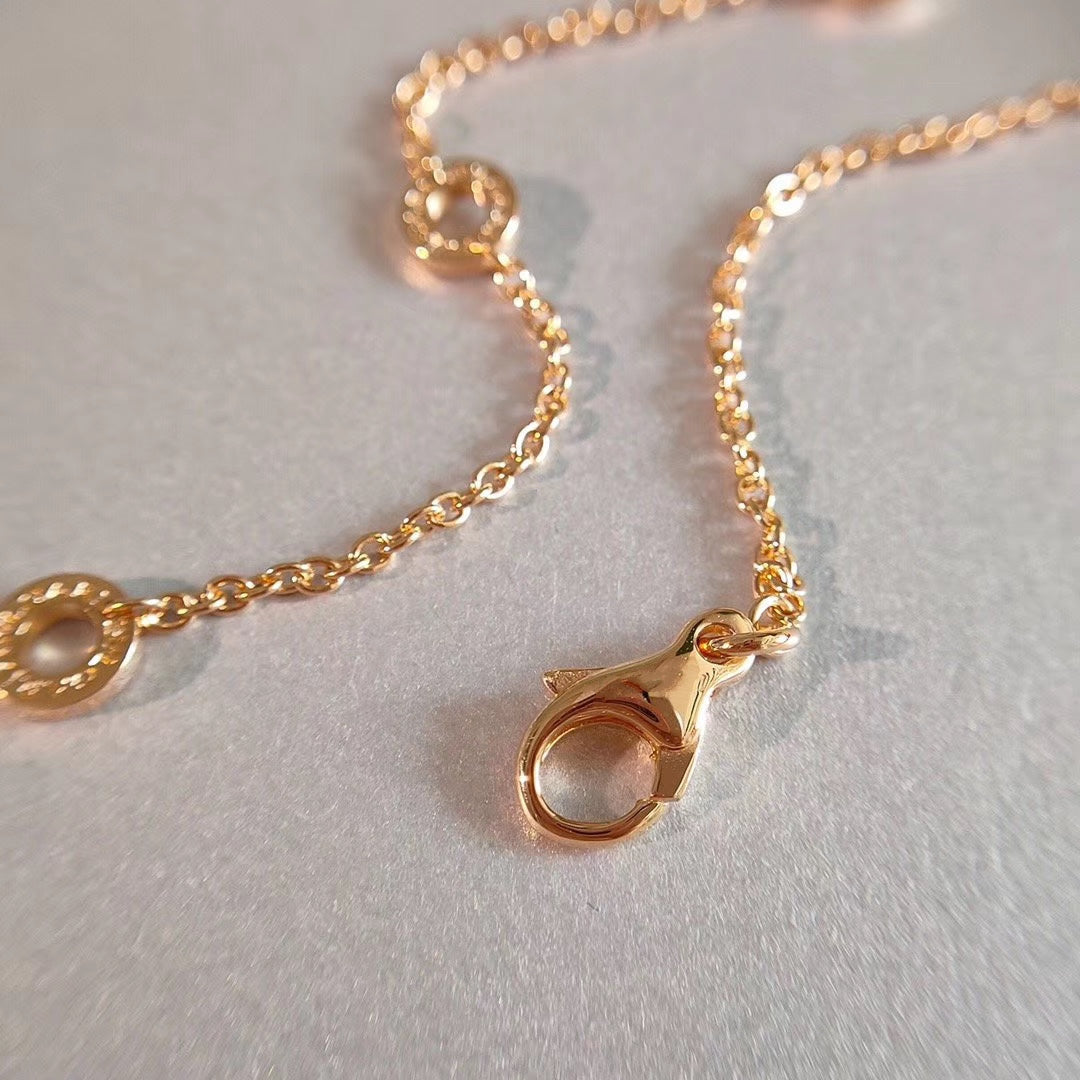 [Clover-Jewelry]ZERO 1 NECKLACE PINK GOLD